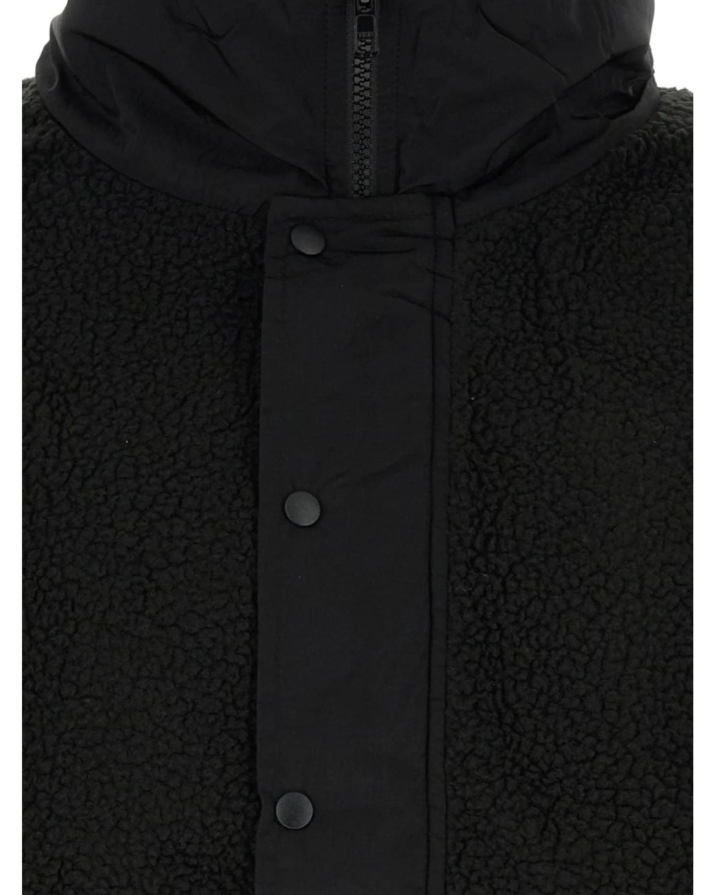 Entire studios Black System Half Zip Fleece Sweatshirt for men
