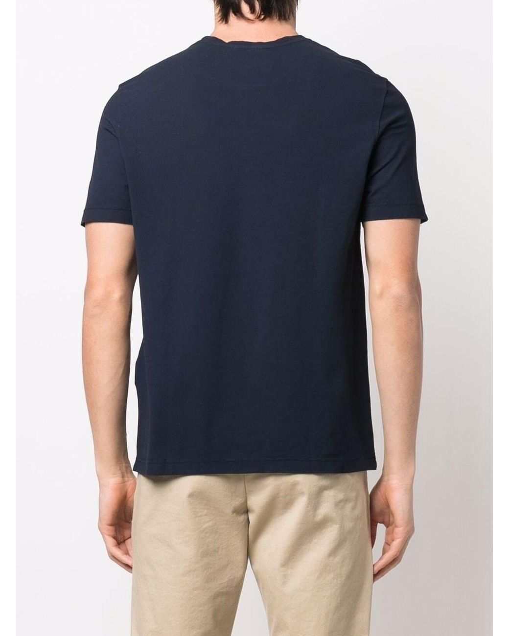 Drumohr Blue Crew Neck T-Shirt for men