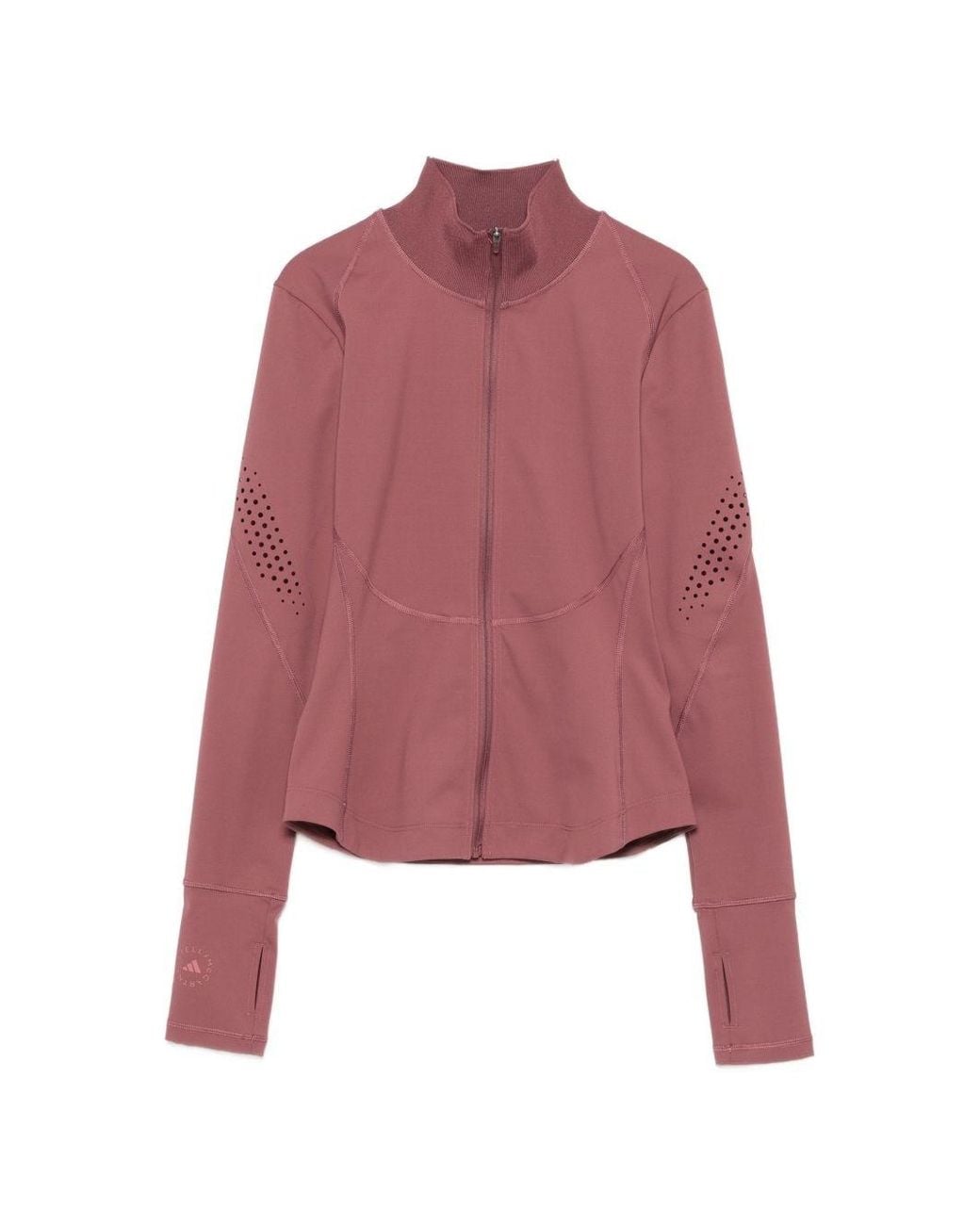 Adidas By Stella McCartney Red Zipped Sweatshirt