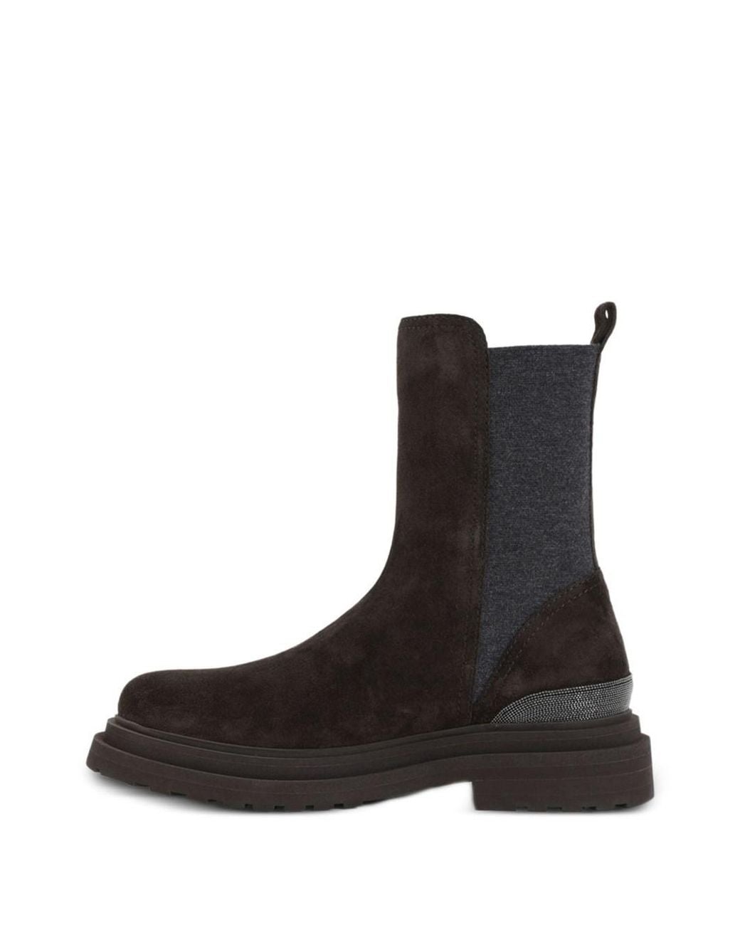 Brunello Cucinelli Black Leather Boots