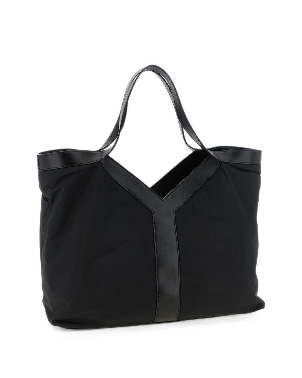 Saint Laurent Black Y Large Nylon Tote Bag for men
