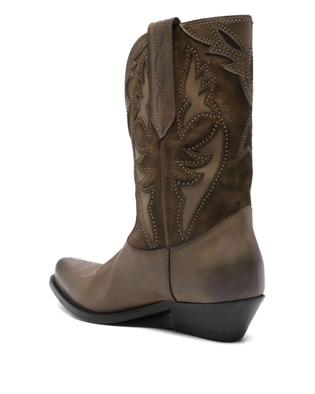 Golden Goose Deluxe Brand Brown Wish Star Low Leather Boots