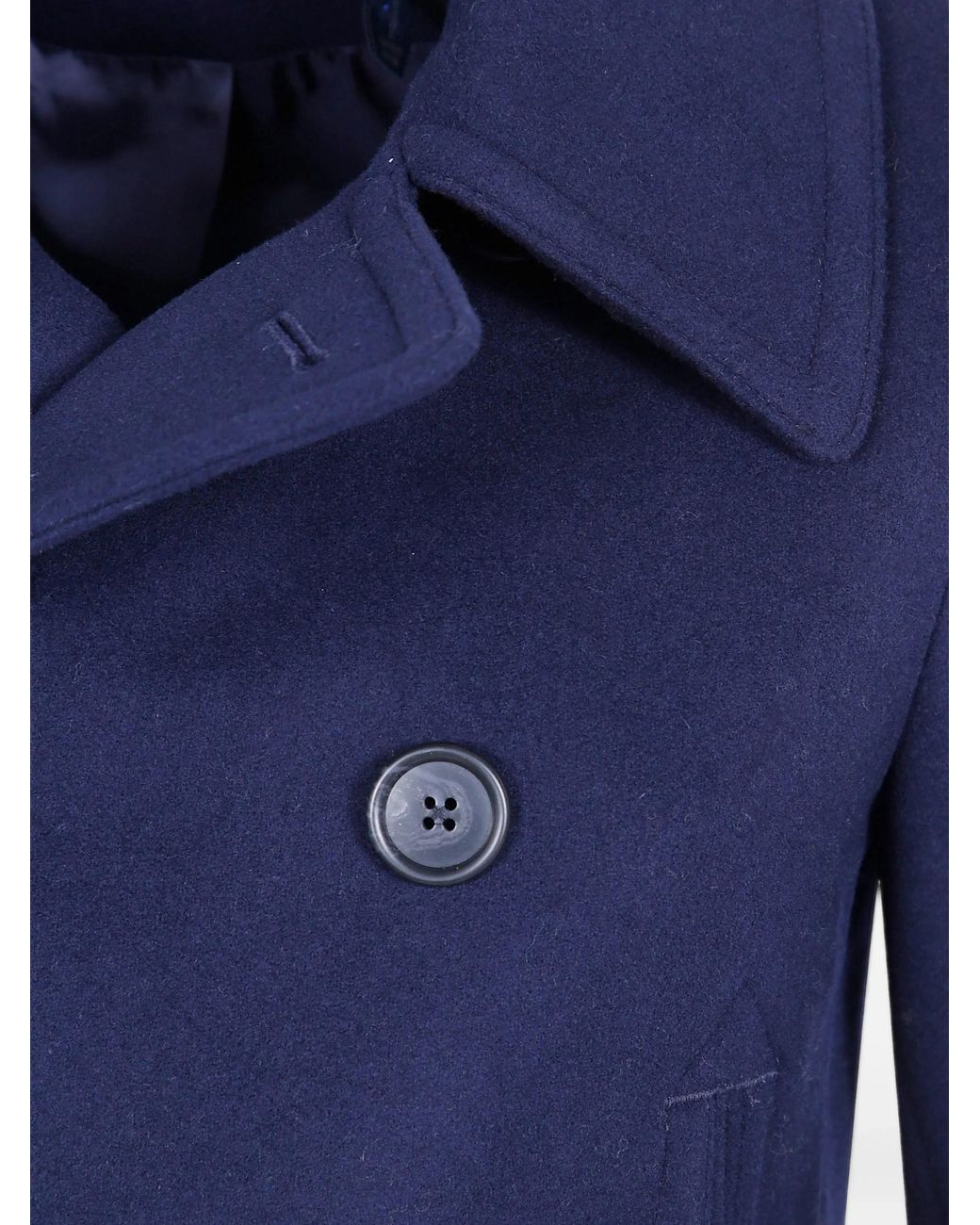 Polo Ralph Lauren Blue Double-Breasted Coat