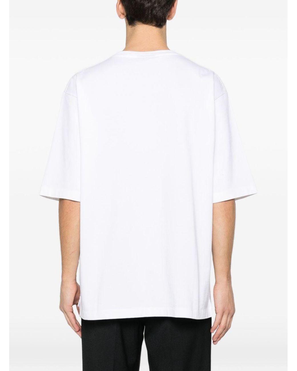 DSquared² White T-Shirt With Embroidery for men