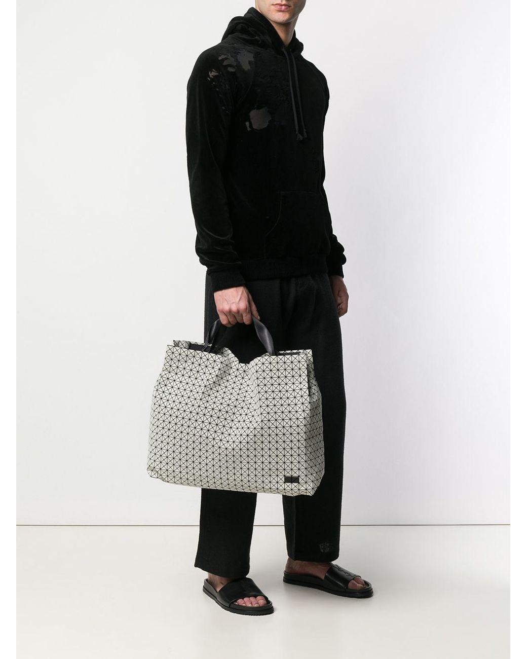 bao bao issey miyake cart tote bag