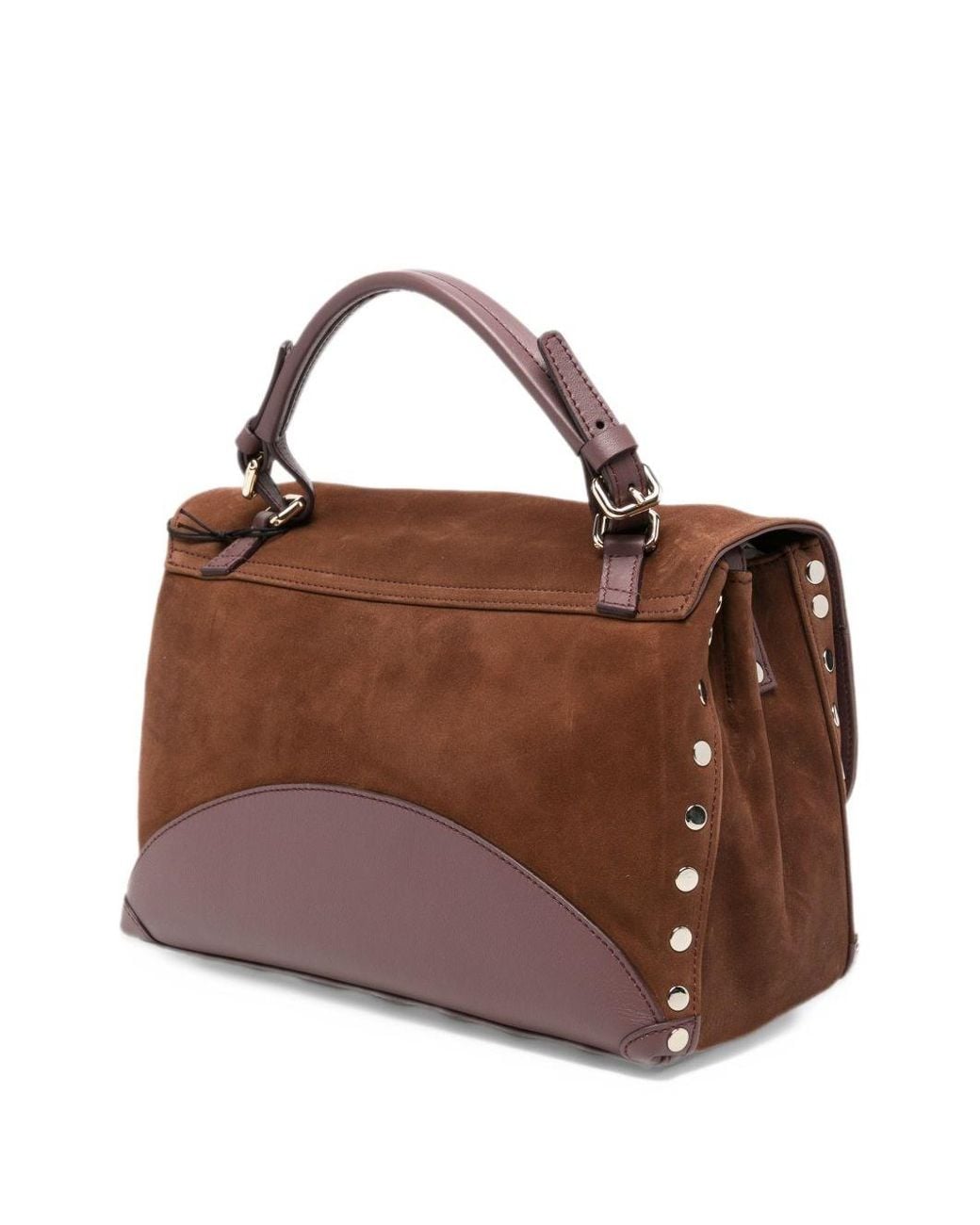Zanellato Brown Postina Zashmere Small Leather Handbag By