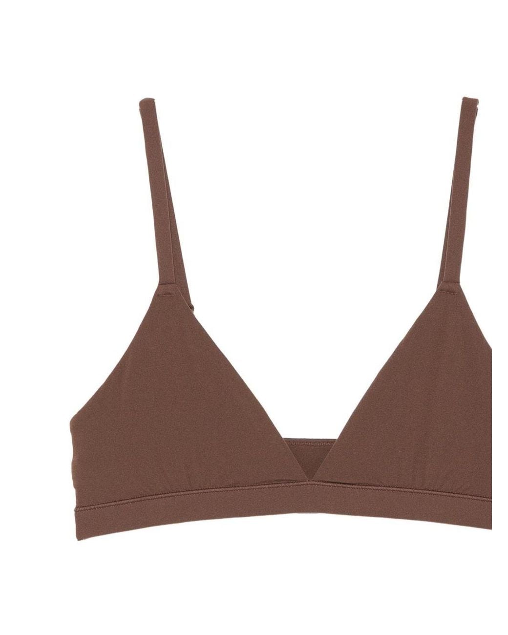 Skims Brown Triangle Bralette Bra By