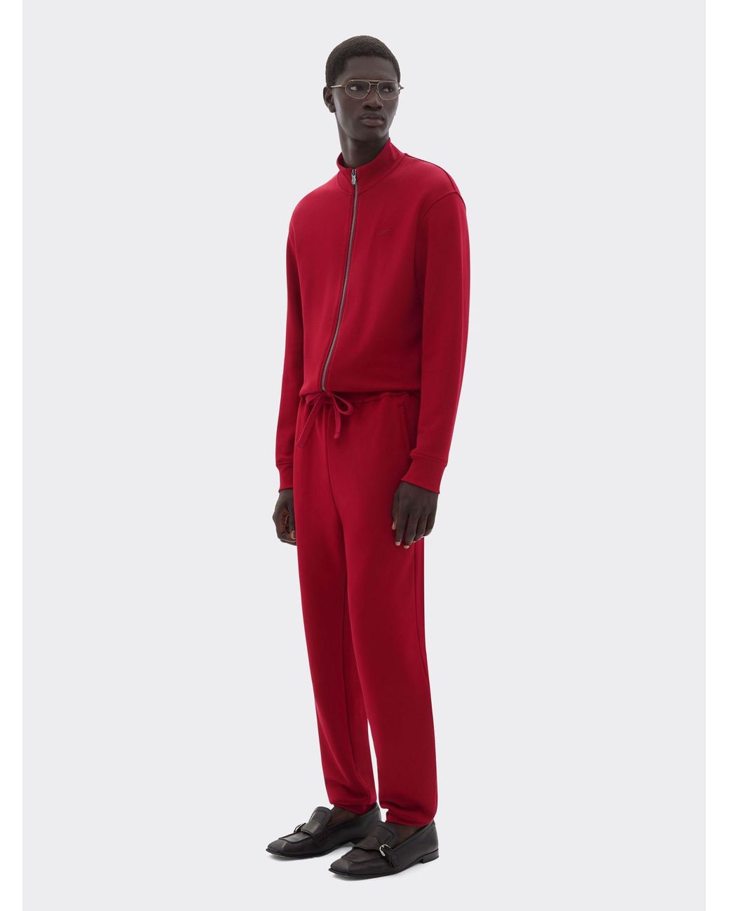 Ferrari Red Drawstring Tracksuit Bottoms for men