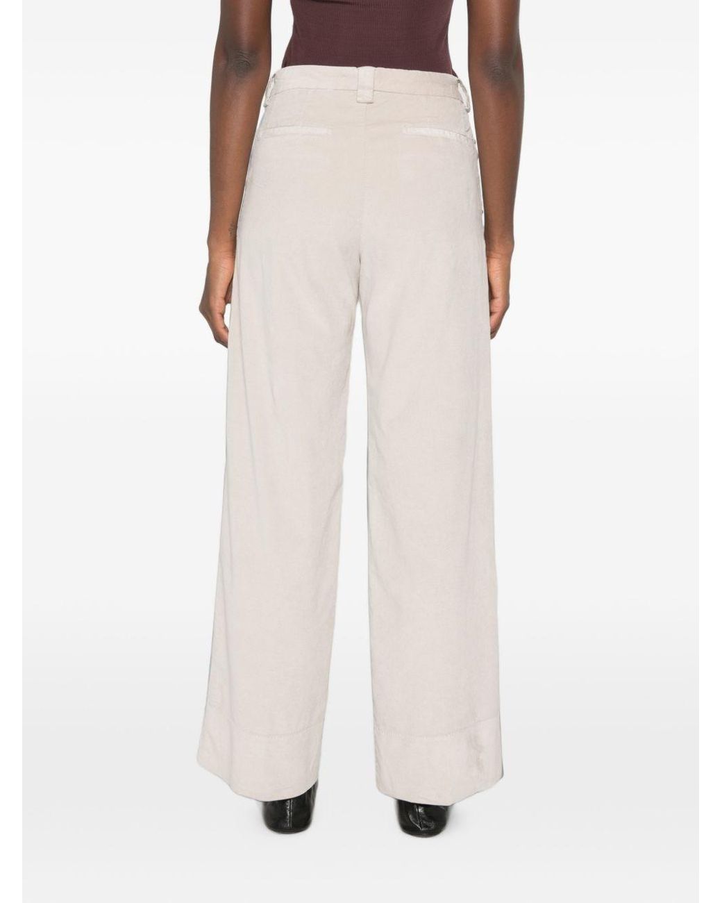 White Sand White Cotton Trousers