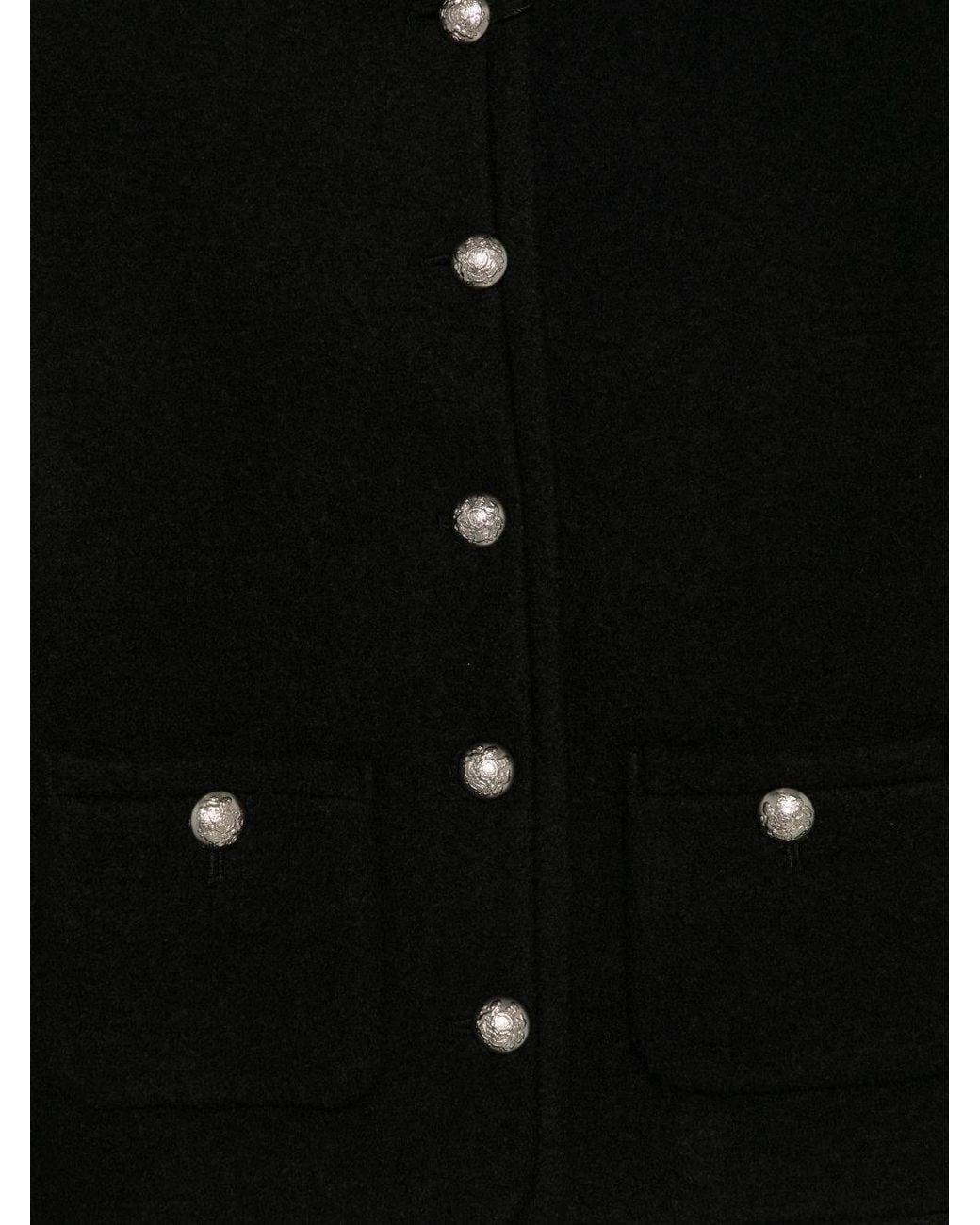 DUNST Black Wool Tweed Jacket