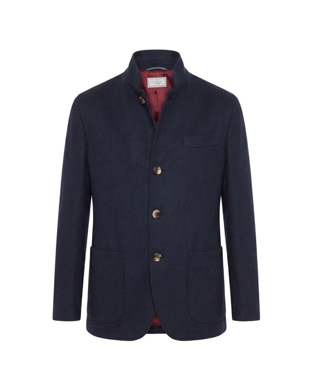 Brunello Cucinelli Blue Cashmere Jacket for men