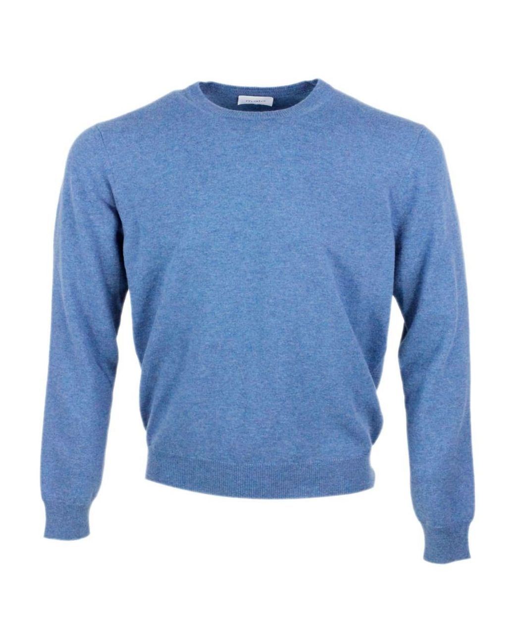 Malo Blue Round Neck Sweather Thin Wool for men