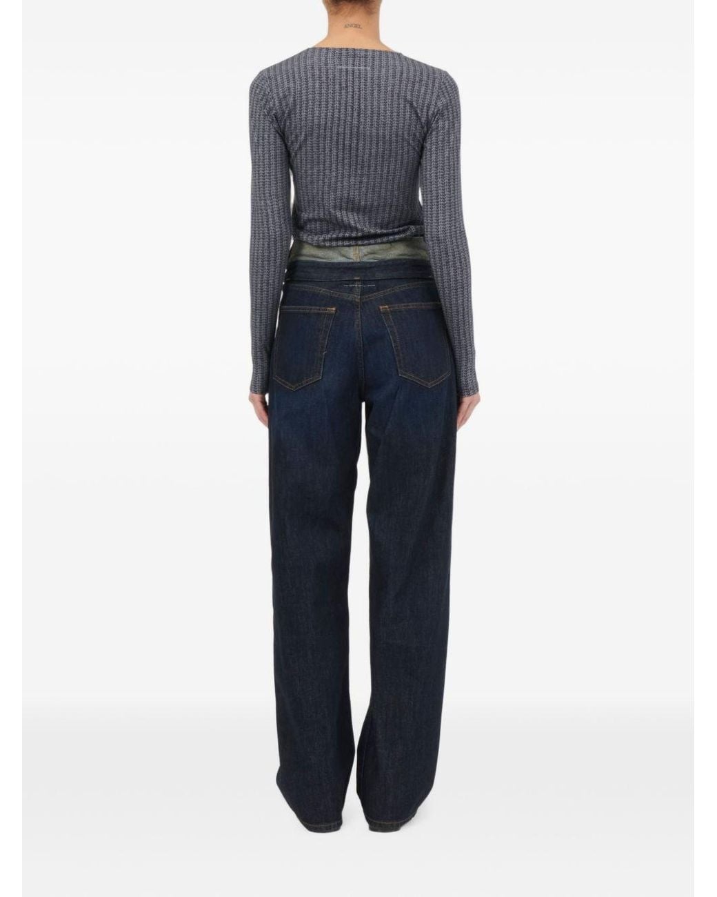 MM6 by Maison Margiela Blue Denim Cotton Jeans