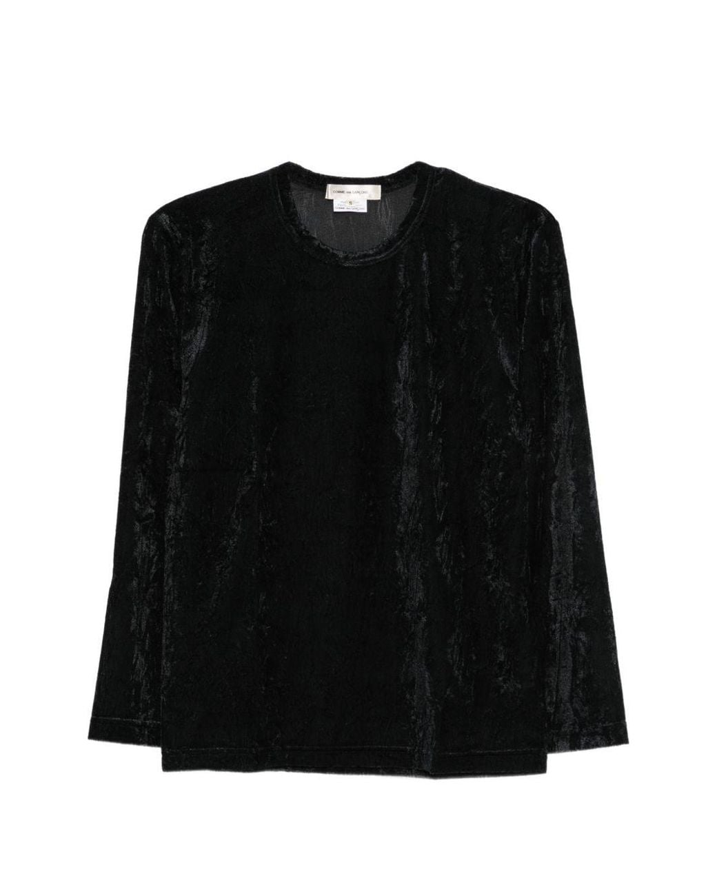 Comme des Garçons Black Crinkled Texture Sweater