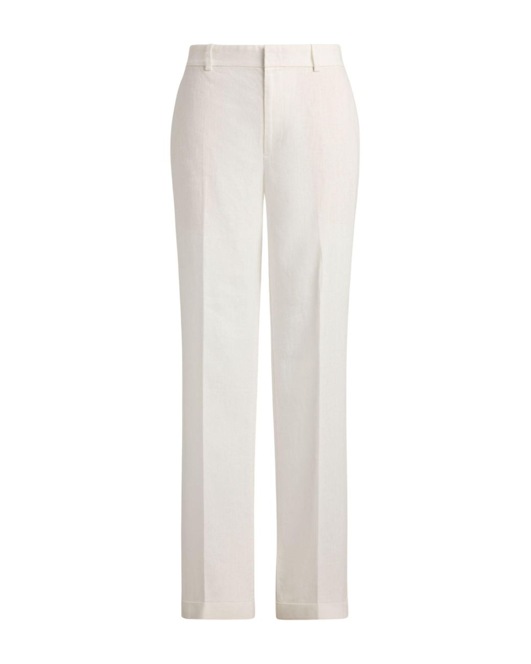 Polo Ralph Lauren White Linen Trousers For