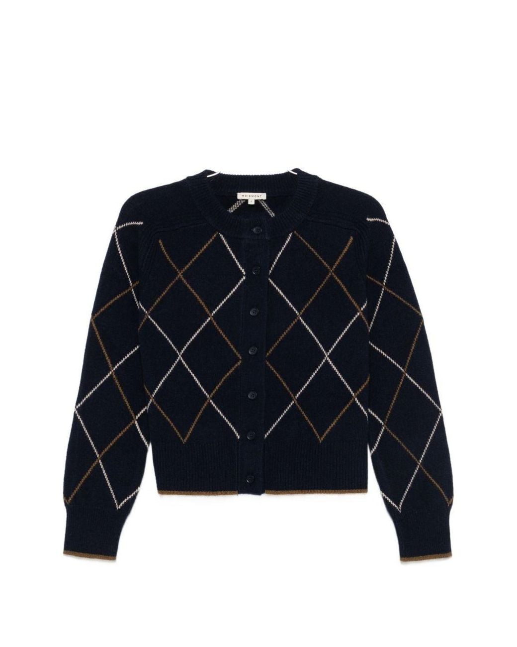 Moismont Blue Auguste Wool Cardigan