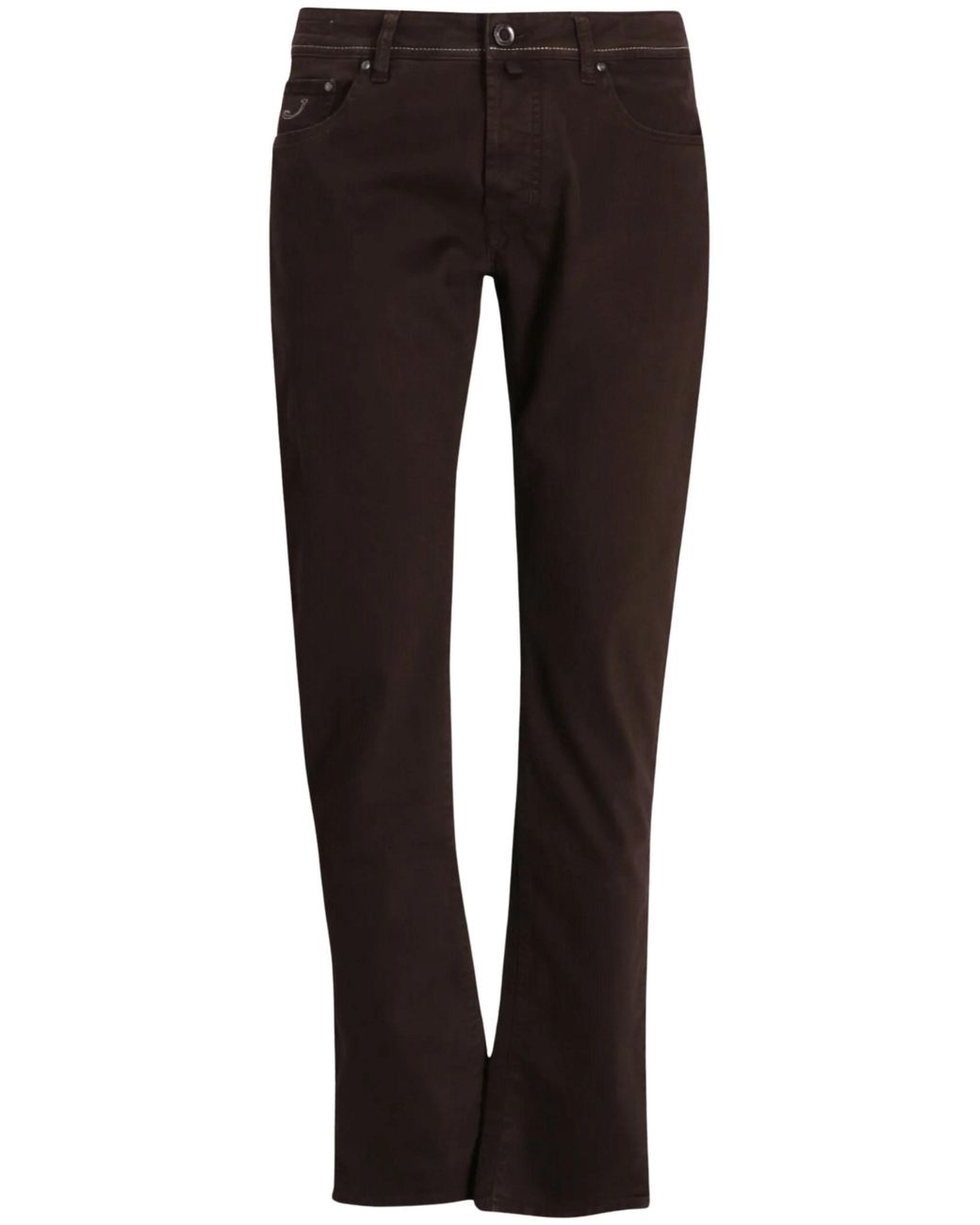 Jacob Cohen Black Bard Cotton Trousers By for men