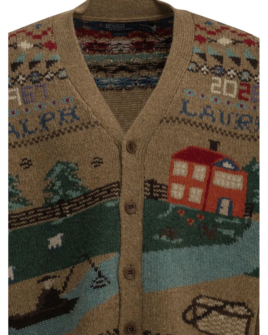 Polo Ralph Lauren Green 100% Wool Sweater for men