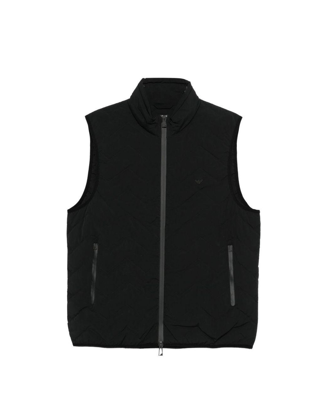Emporio Armani Black Down Vest for men