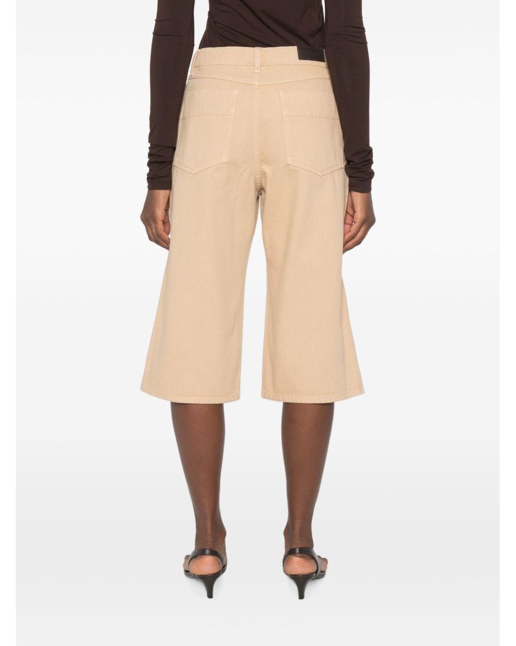 Lemaire White Cotton Bermuda Shorts