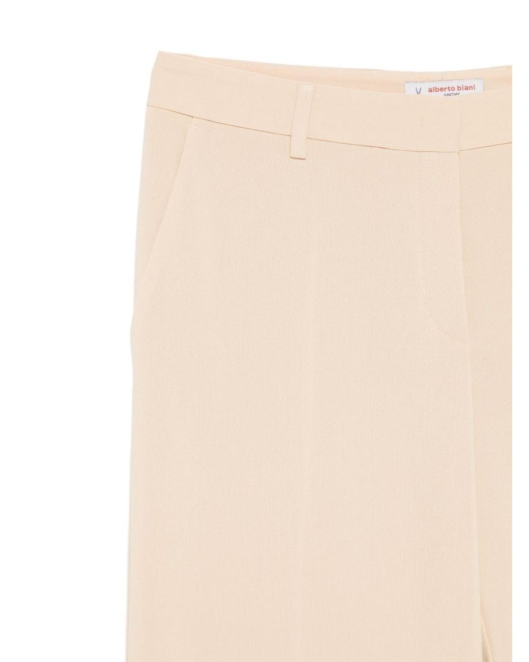 Alberto Biani White Cady Trousers