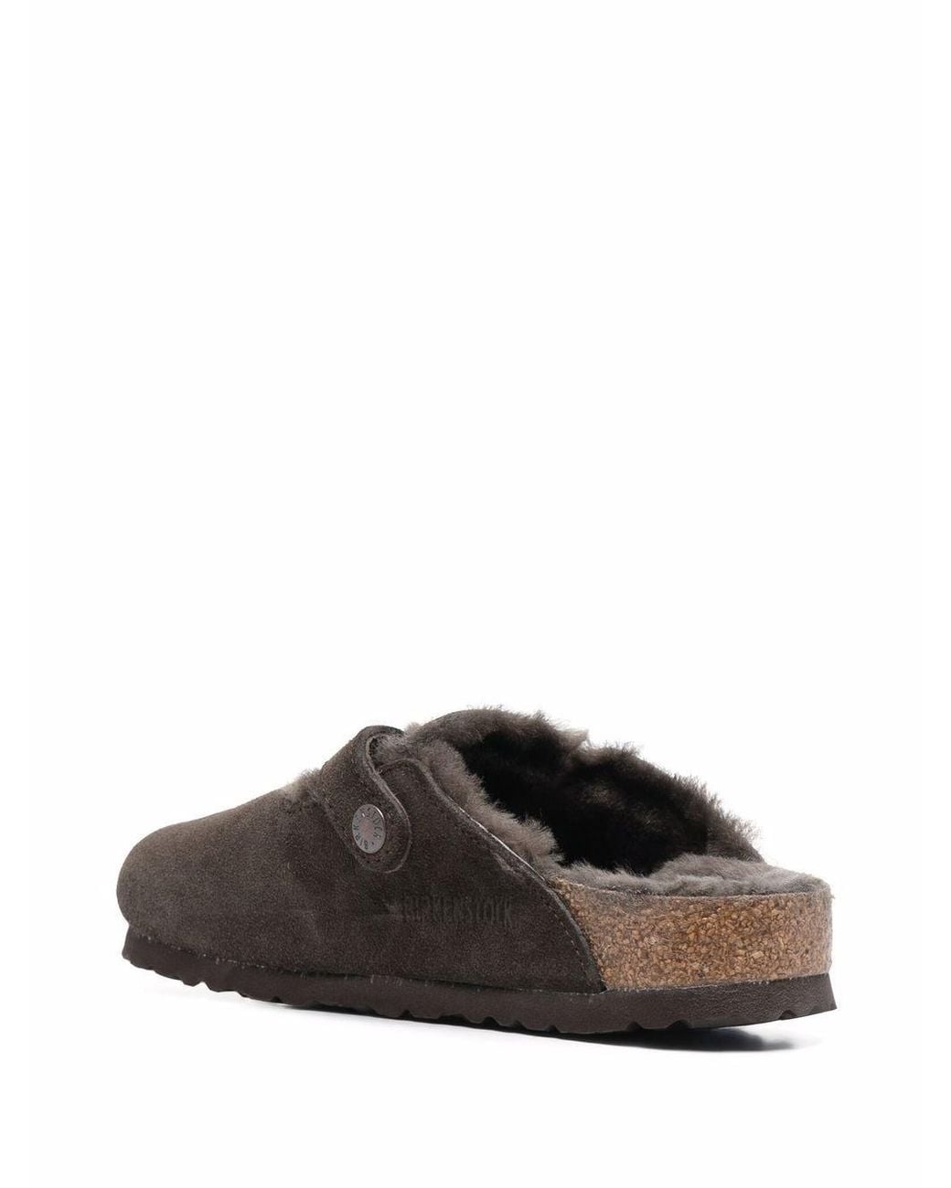 Birkenstock Brown Boston Shearling Slippers