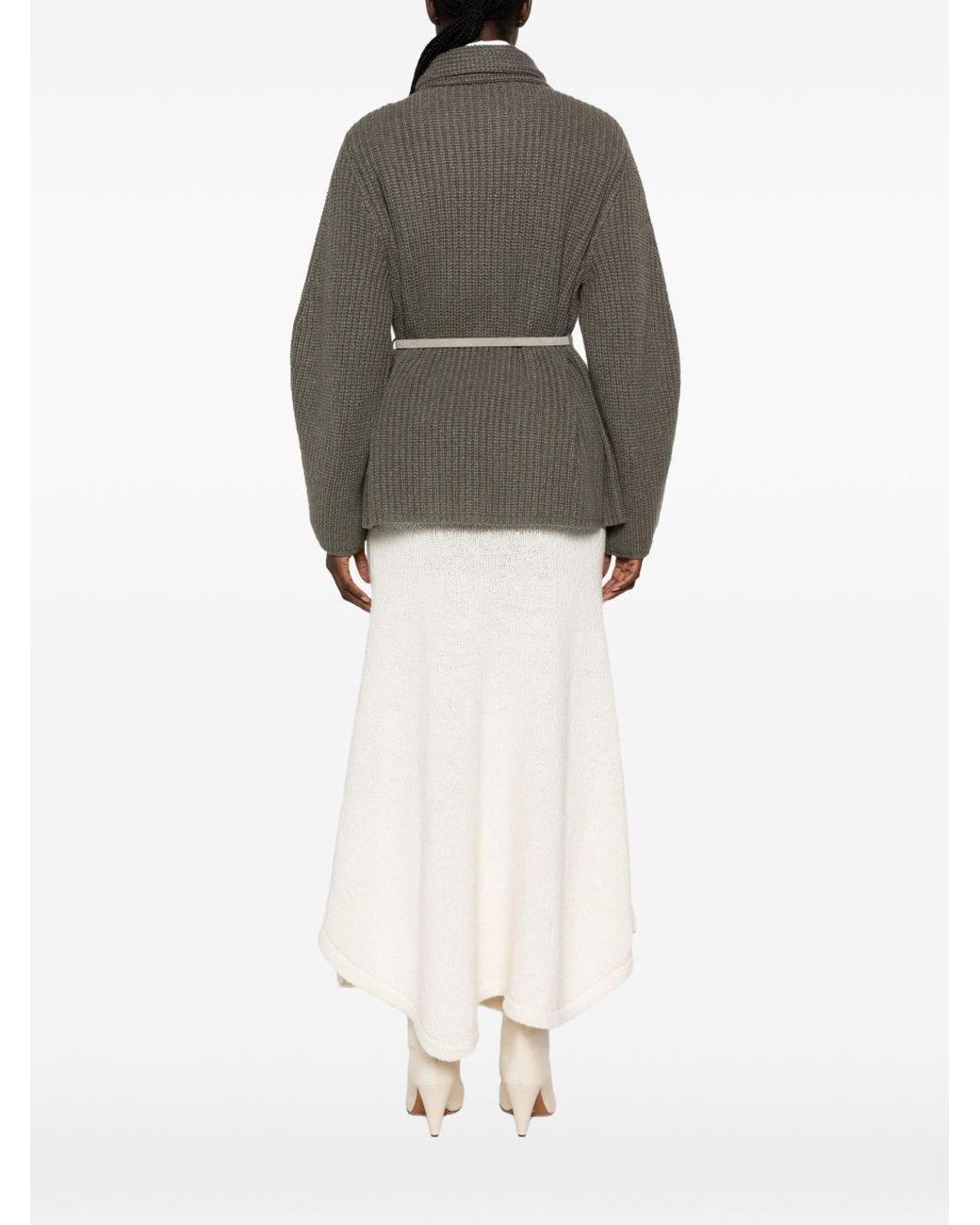 Brunello Cucinelli Gray Cashmere Cardigan