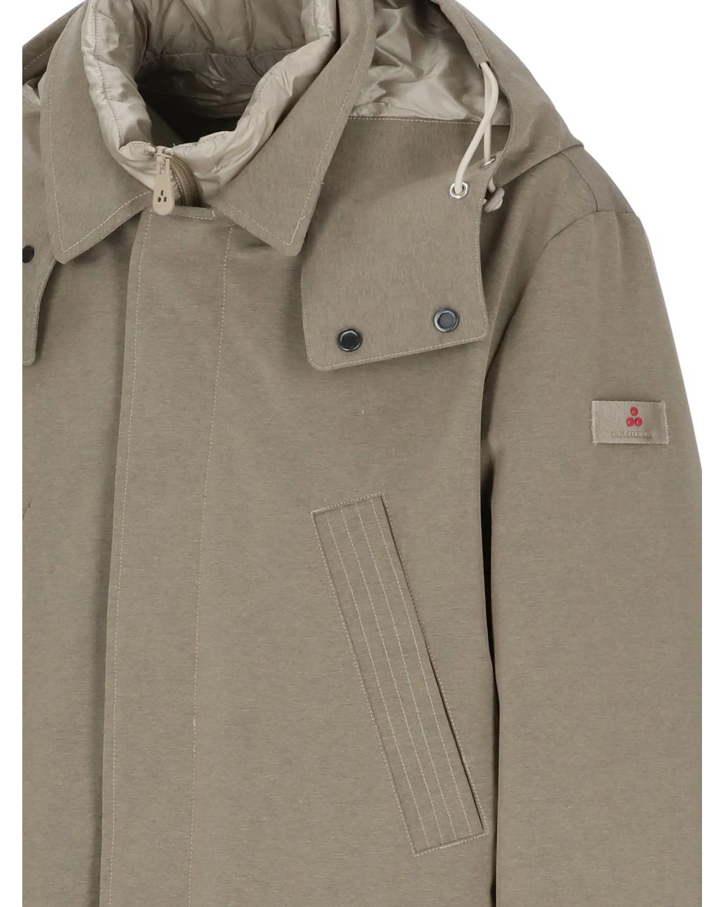 Peuterey Natural Hooded Multi-Pocket Coat By for men