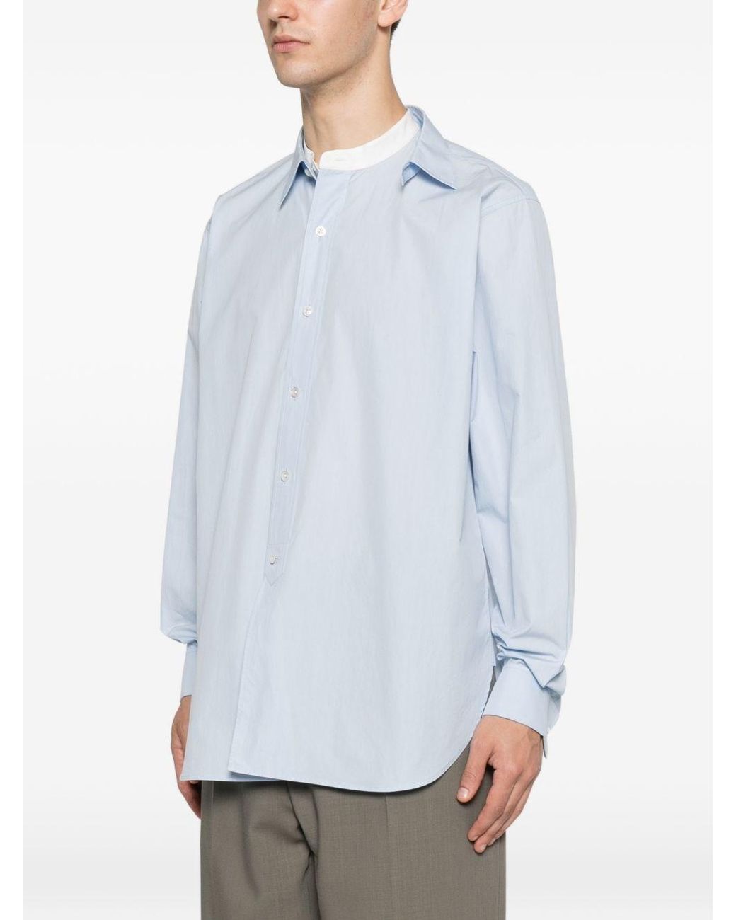 The Row White Melchior Cotton Shirt for men