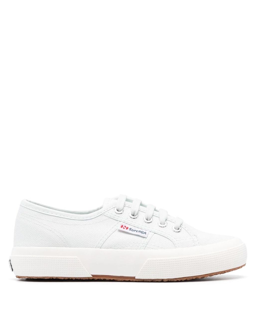 Superga Logo-tag Low Top Sneakers in White | Lyst