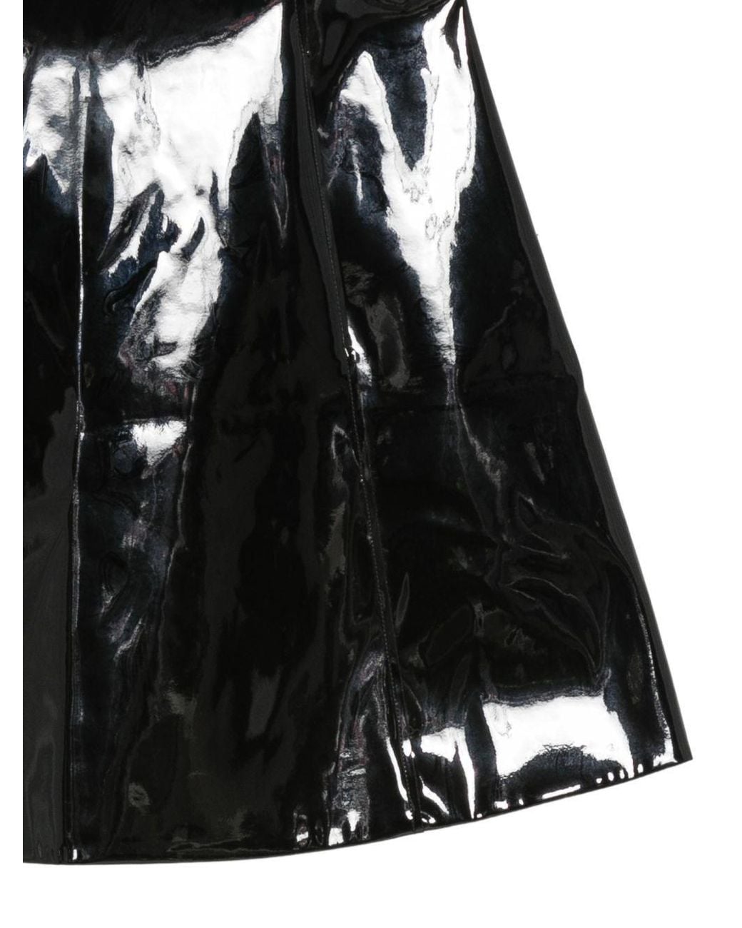 Emporio Armani Black Patent Short Skirt