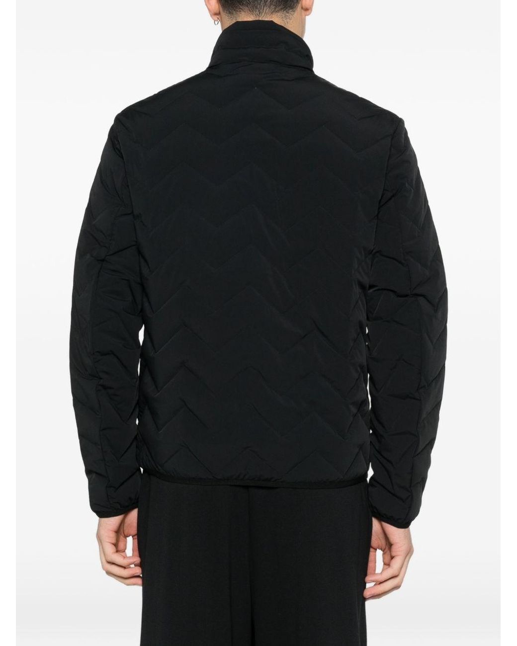 Emporio Armani Black Nylon Down Jacket for men