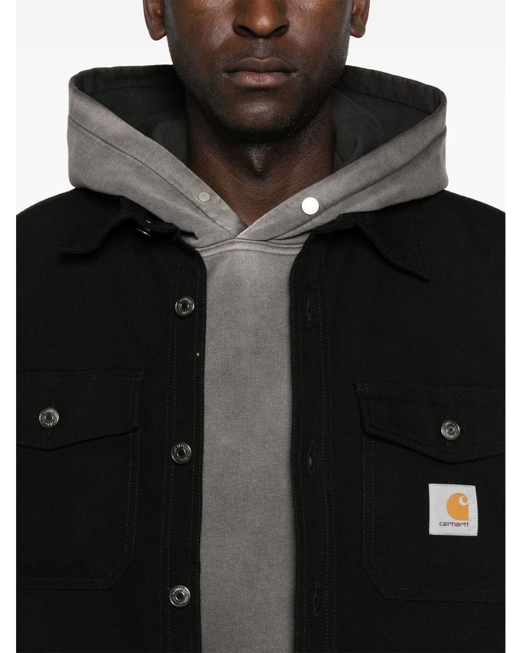 Carhartt Black Canvas Shirt Jacket for men