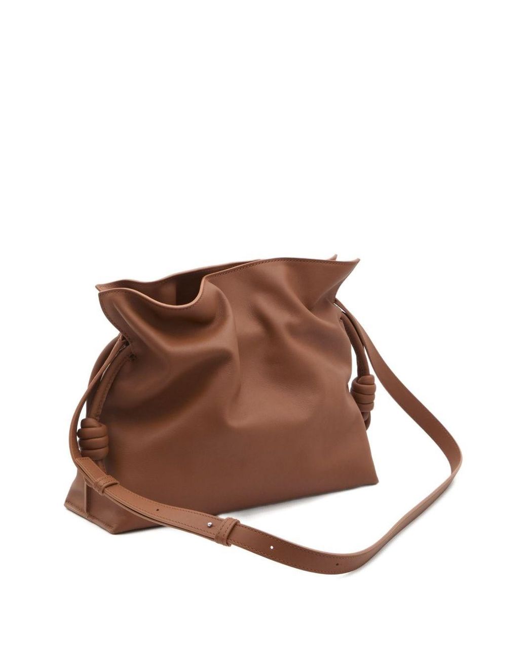 Loewe Brown Flamenco Medium Leather Clutch