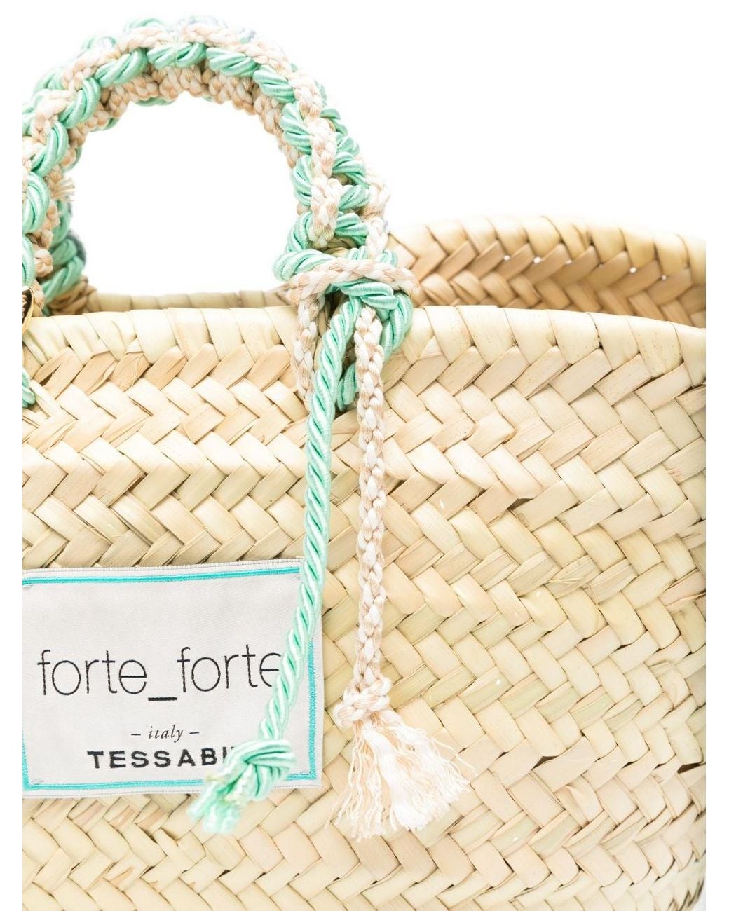 Forte_forte Natural Medium Straw Tote Bag