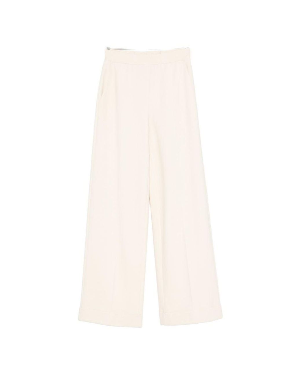 Semicouture White Coline Trousers