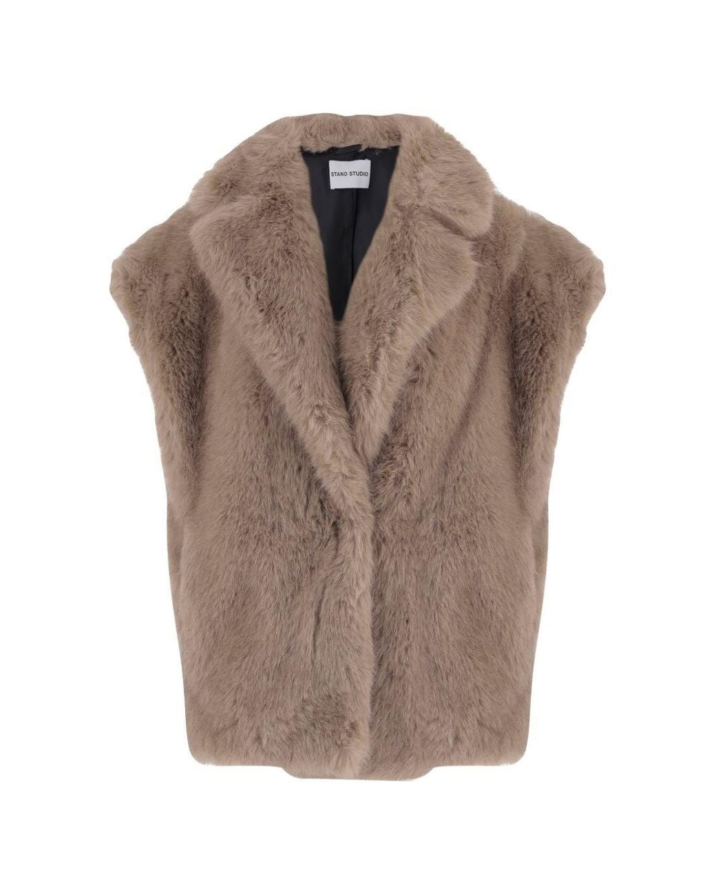 Stand Studio Brown Kinley Faux Fur Vest