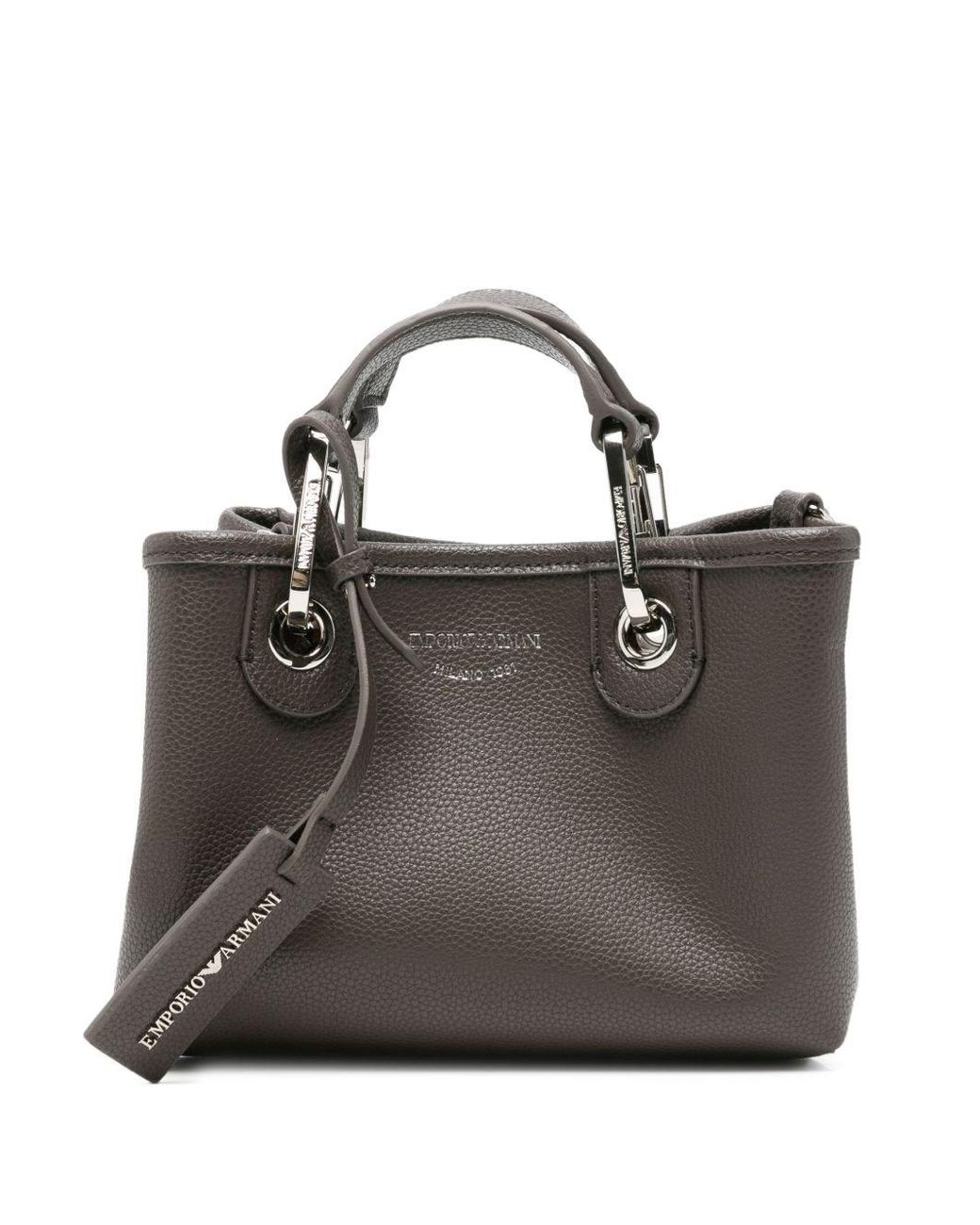 Emporio Armani Black Myea Xs Tote Bag