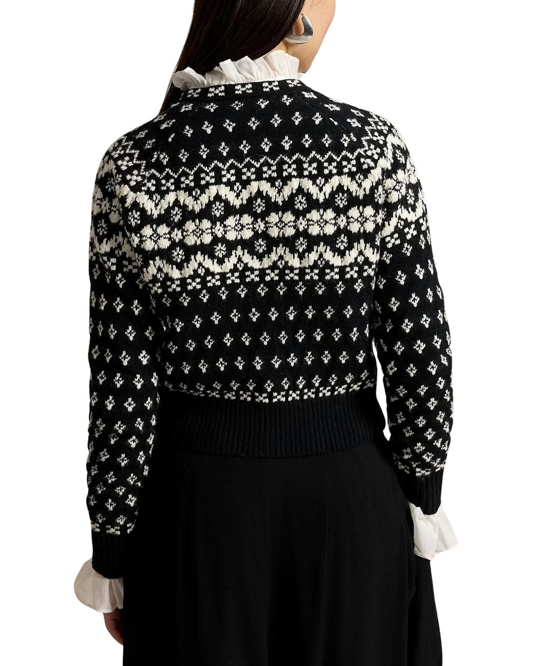 Polo Ralph Lauren Black Fair Isle Cardigan