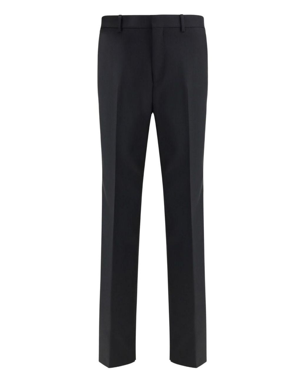 Gucci Black Wool Gabardine Trousers for men