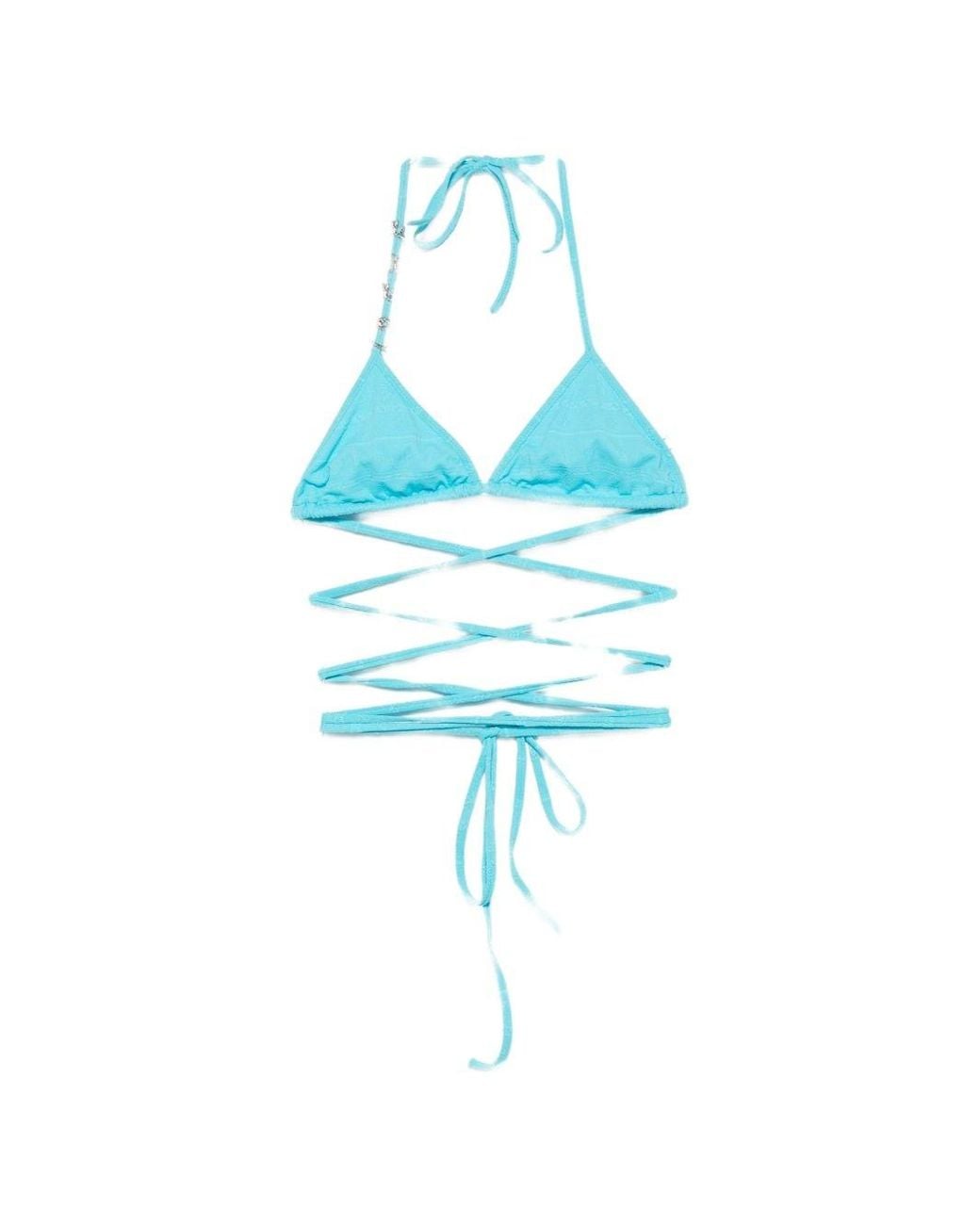 Loewe Blue Triangle Bikini Top