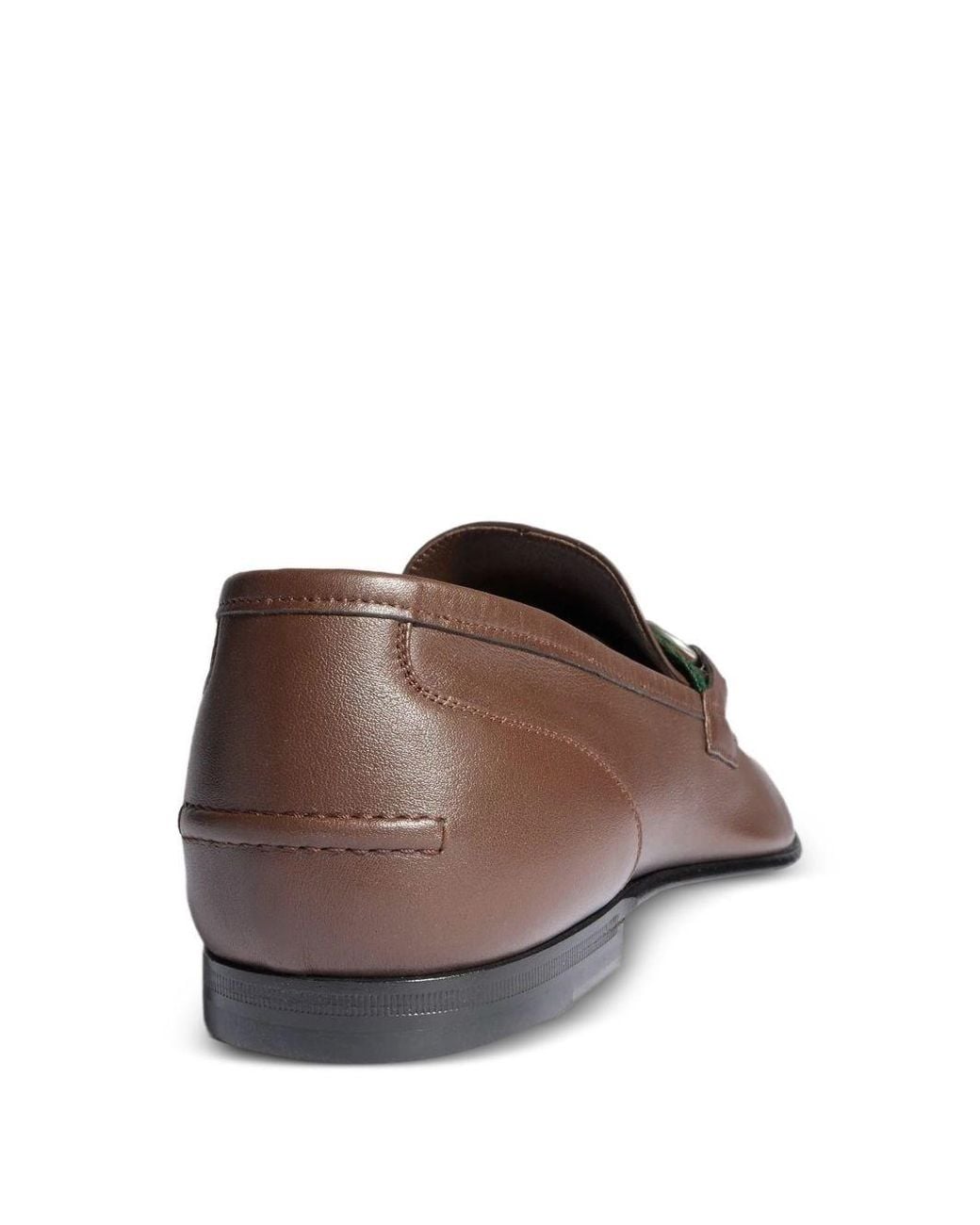 Gucci Brown Como Leather Loafers for men