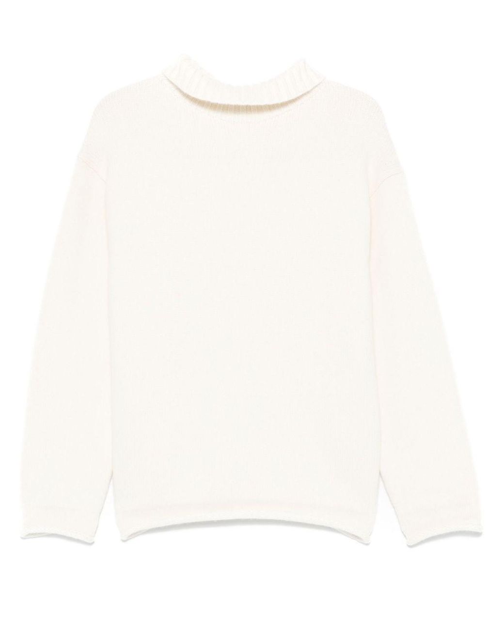 Bottega Veneta White Wool Jumper