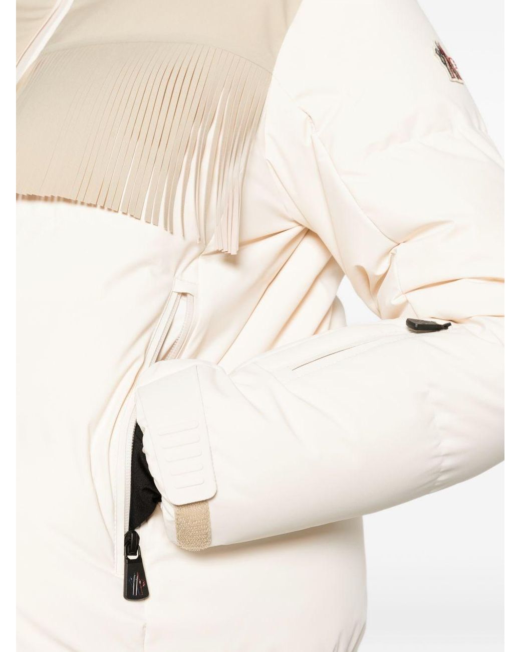 Moncler White Bessin Bomber Jacket