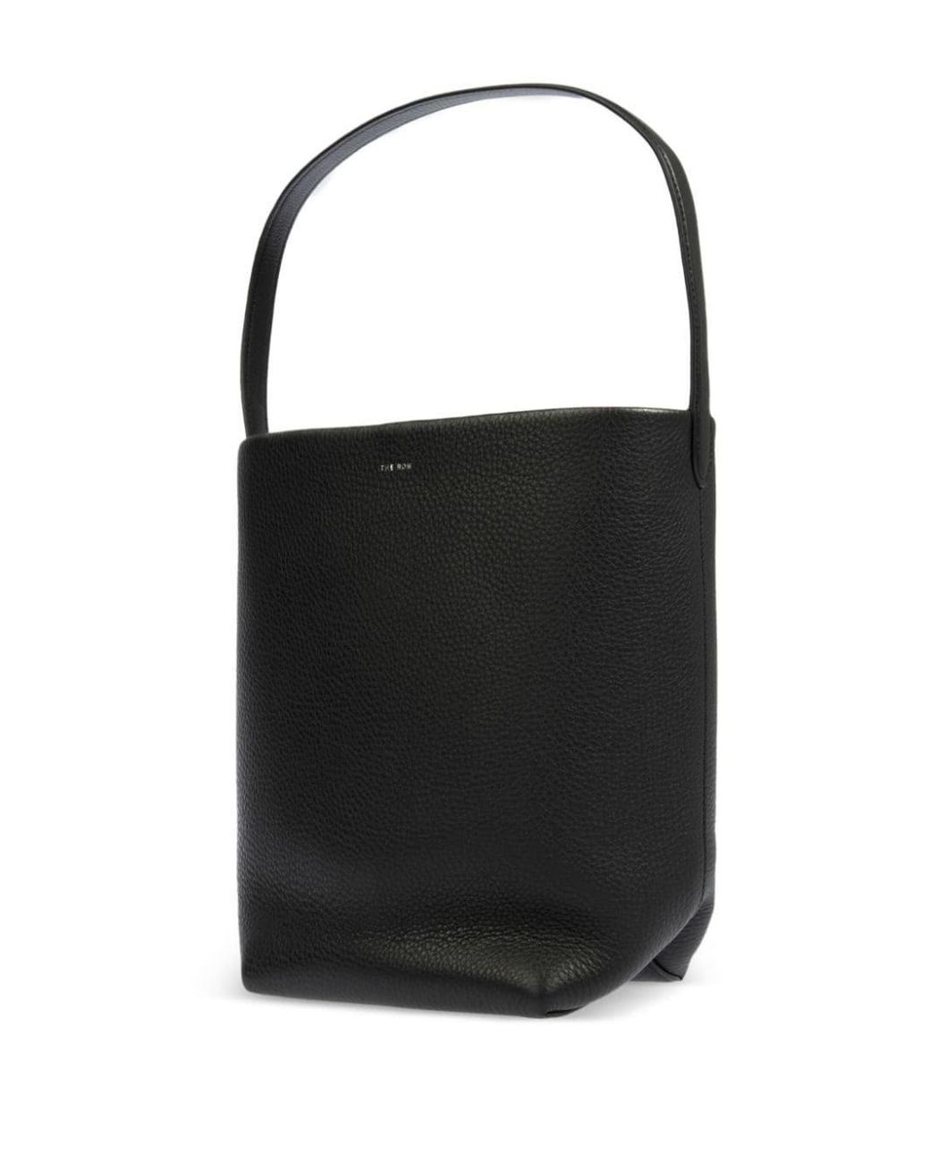 The Row Black Park Tote Medium Leather Tote