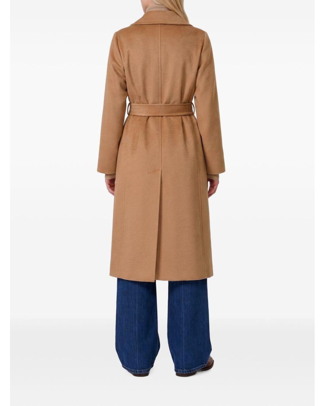 Max Mara Blue Manuela Wool Coat