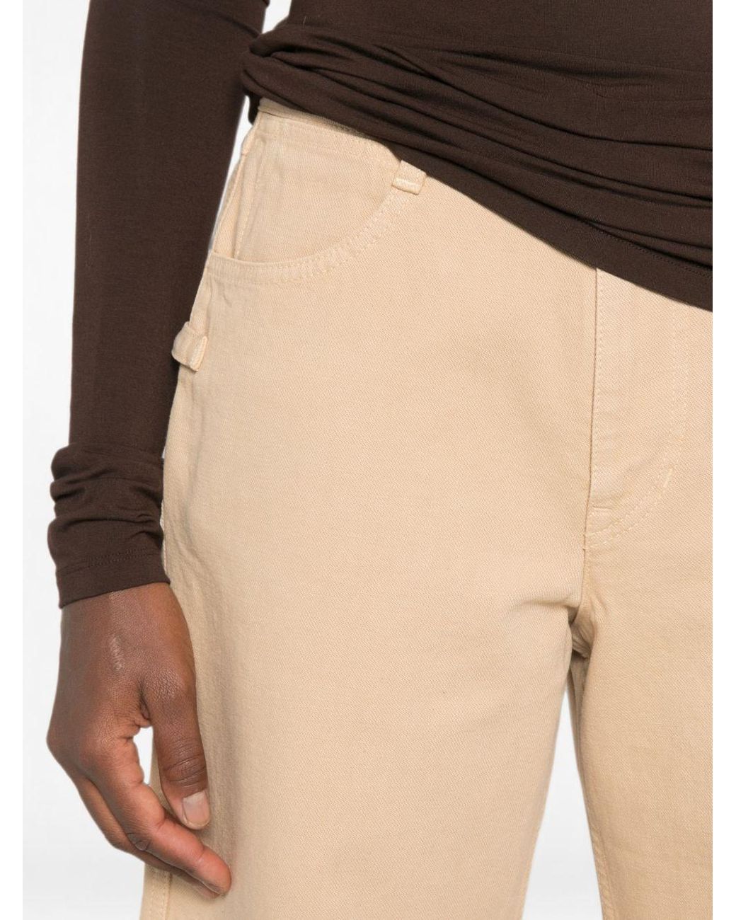 Lemaire White Cotton Bermuda Shorts