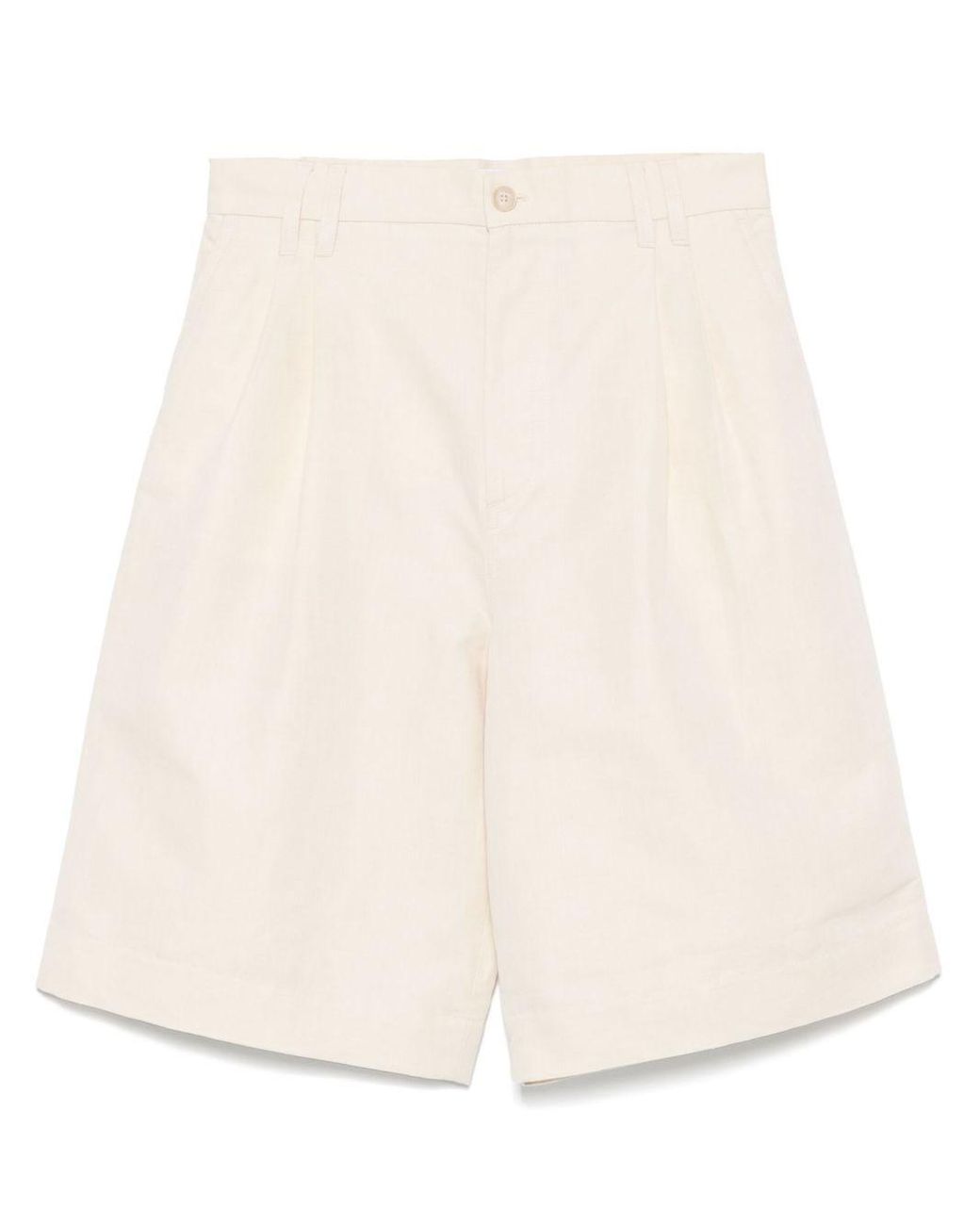 Filippa K Natural Linen And Cotton Blend Shorts