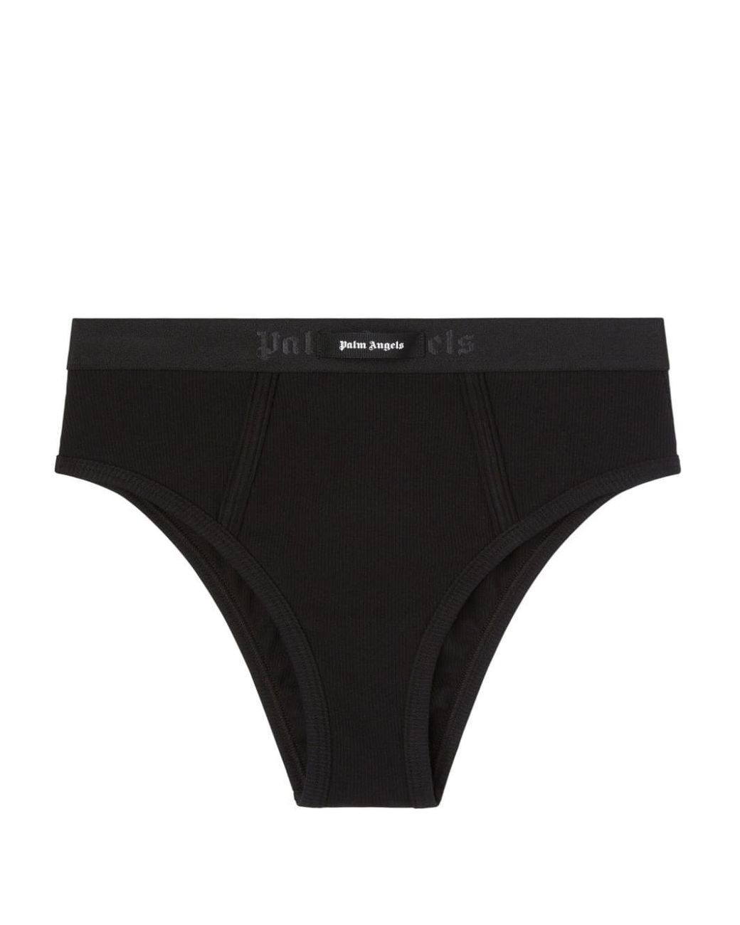 Palm Angels Black Logo Cotton Coulottes