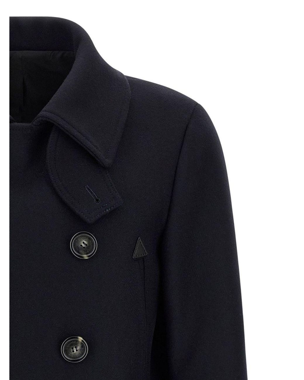 DSquared² Blue Wool Coat for men